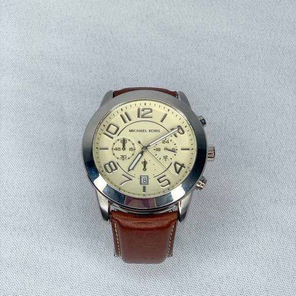 Michael Kors Other - Micheal Kors Men’s Brown Leather Watch